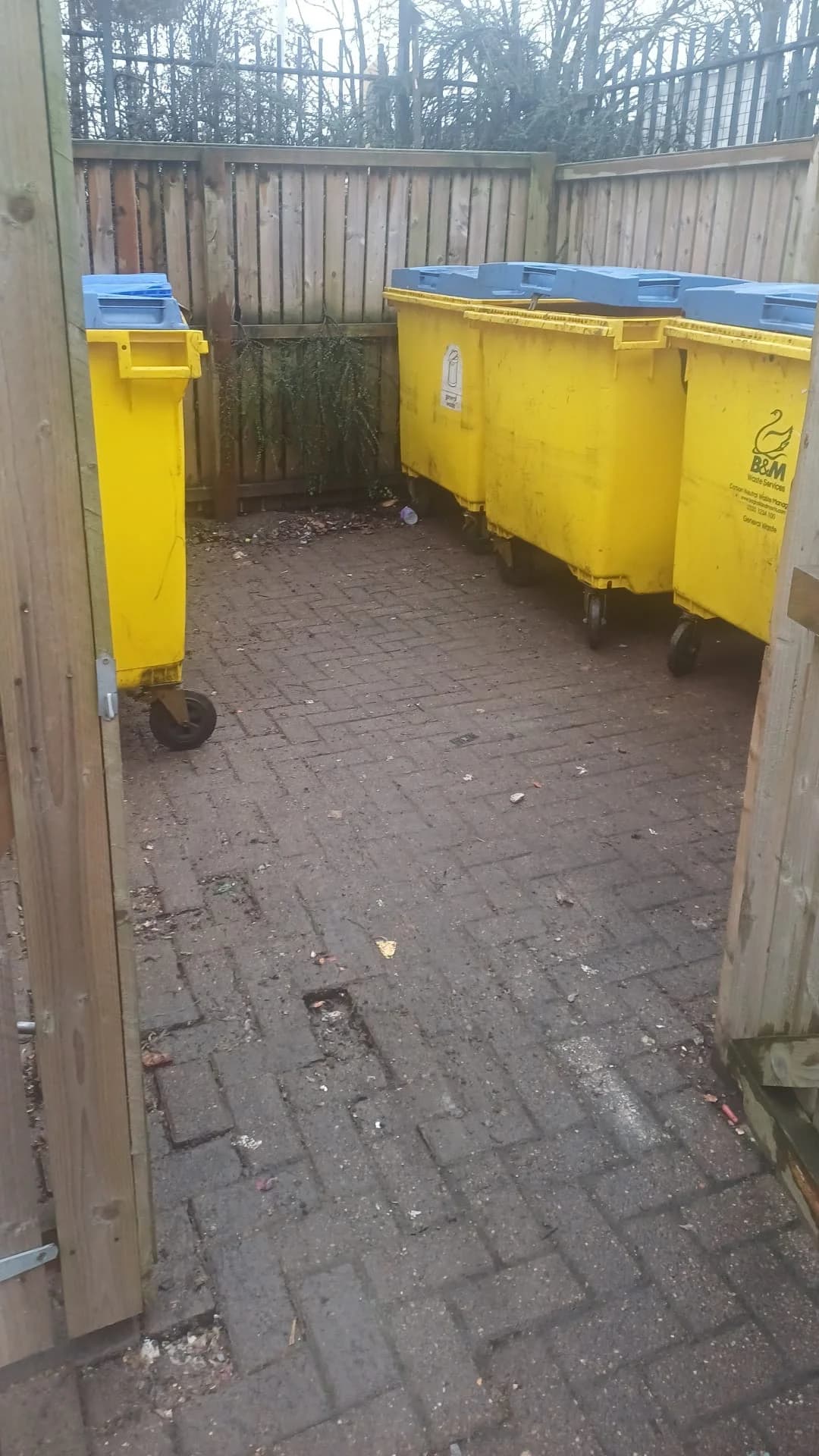 After Commercial Waste Removal - completed clearance showing clean space