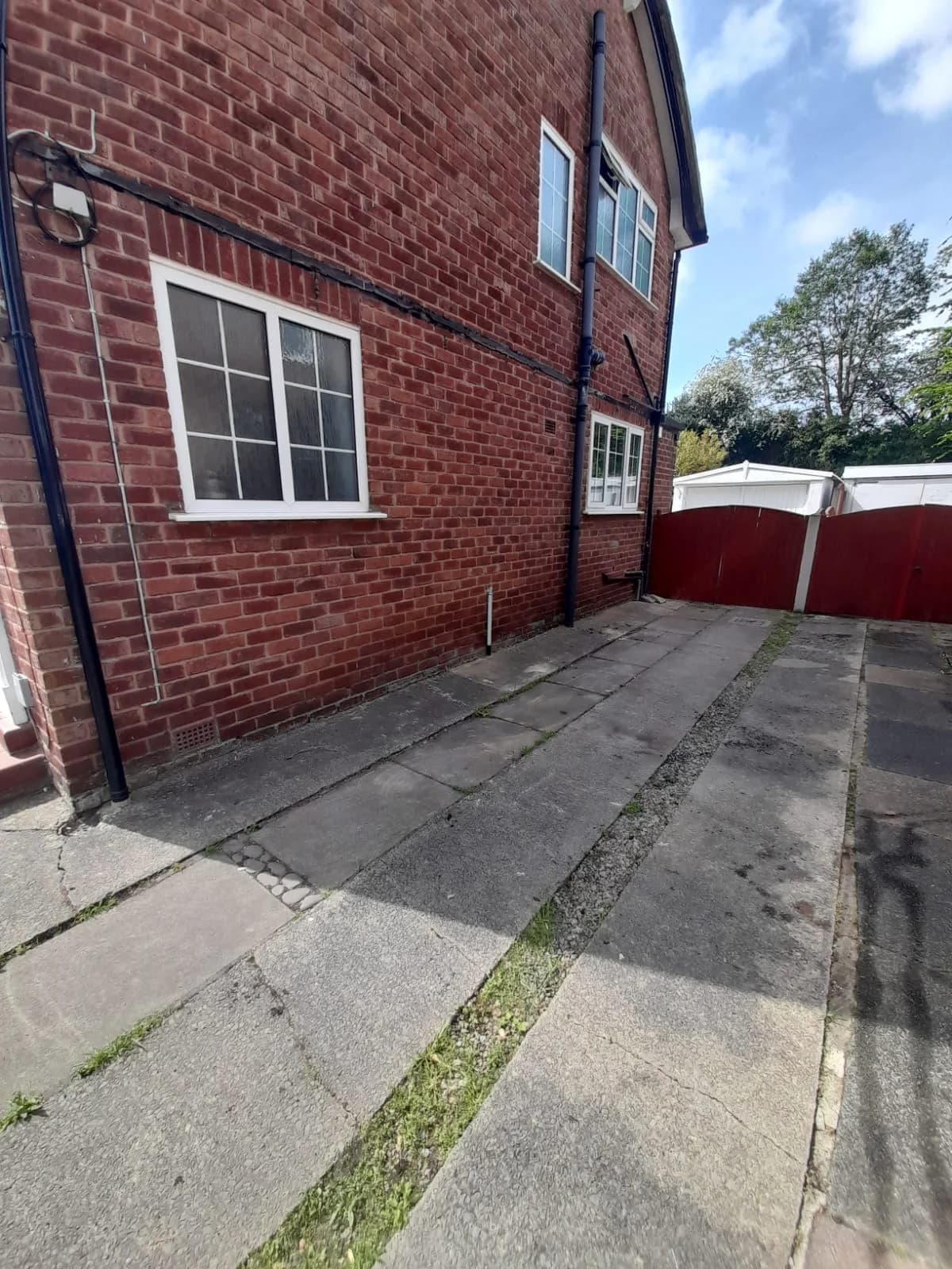 After Fridge/Freezer Removal - completed clearance showing clean space