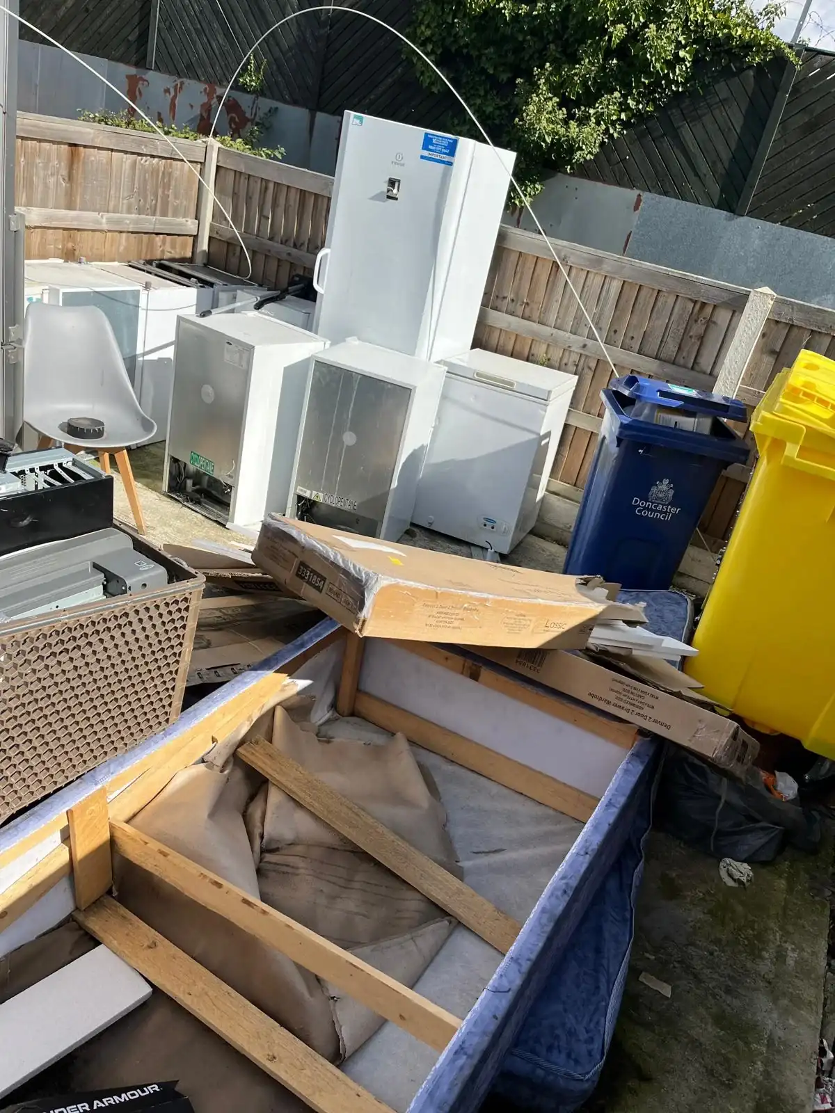 Fridge/Freezer Removal in Birkenhead - uniformed team with van