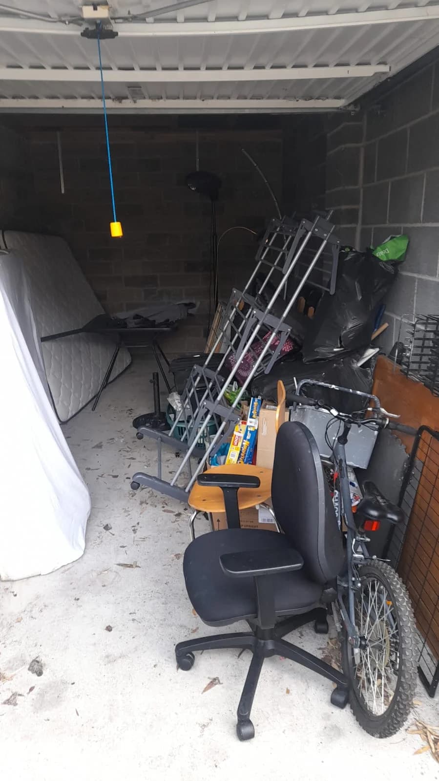 Before Garage Clearance - property clearance in progress