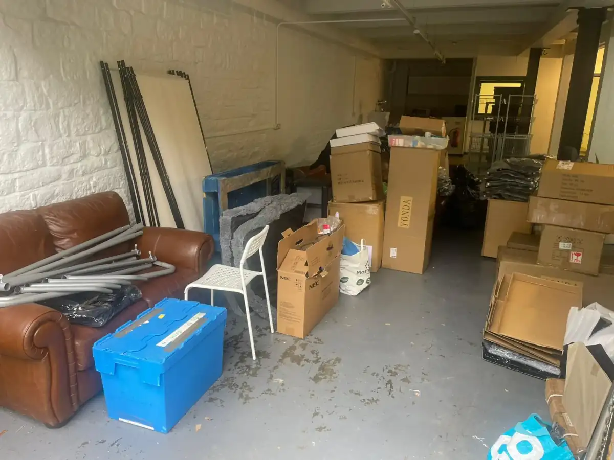 Garage Clearance in Pontefract - uniformed team with van