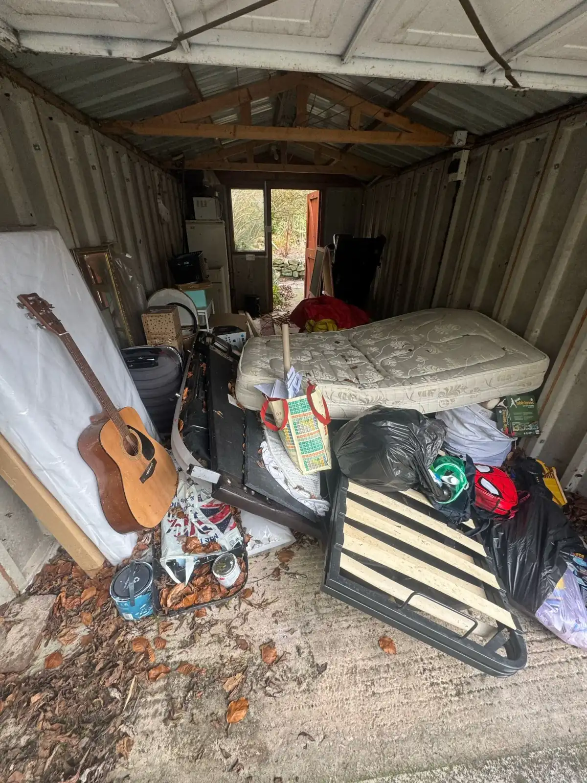 Garage Clearance in Runcorn - uniformed team with van