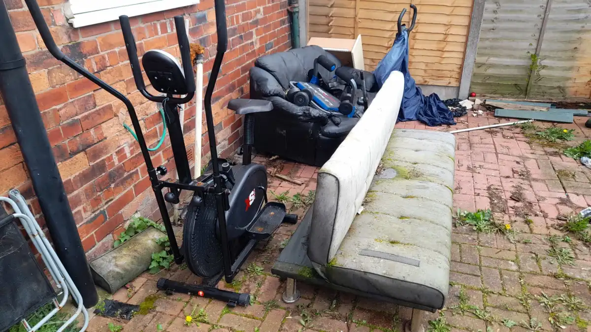 Garden Waste Removal in Heysham - uniformed team with van