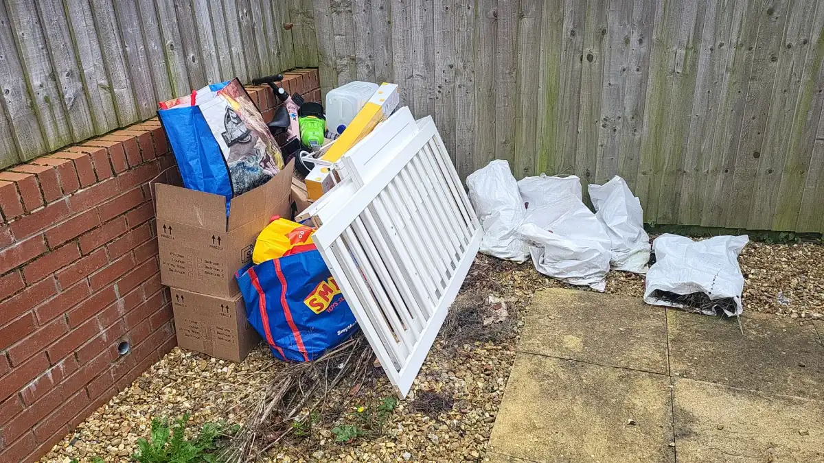 Garden Waste Removal in Newton-le-Willows - uniformed team with van