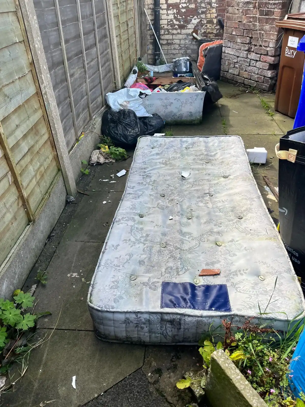 Garden Waste Removal in Oldham - uniformed team with van