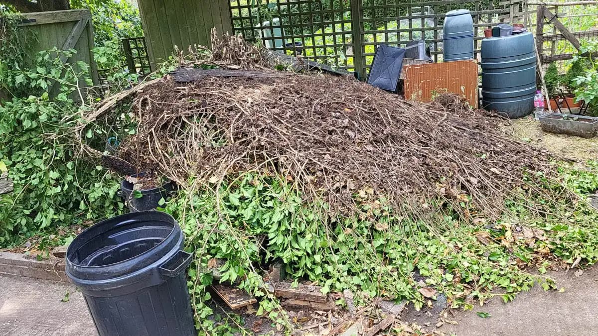 Garden Waste Removal in Ramsbottom - uniformed team with van
