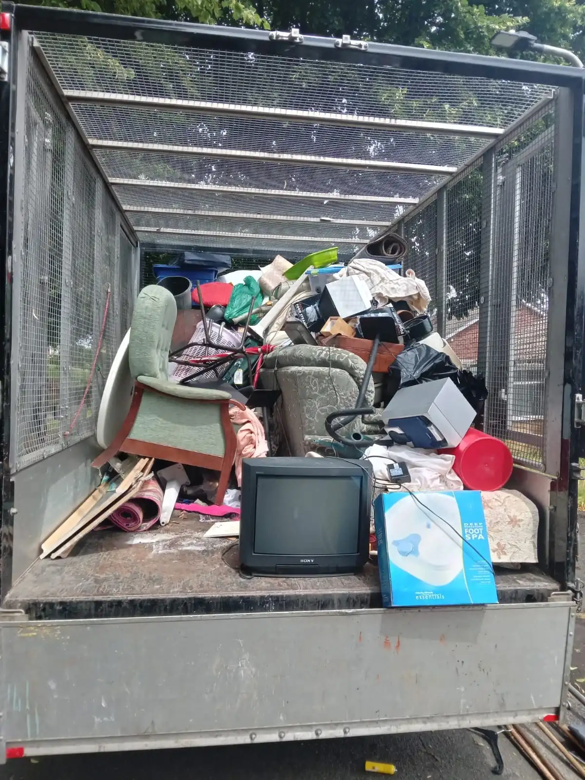 House Clearance in Fazakerley - uniformed team with van