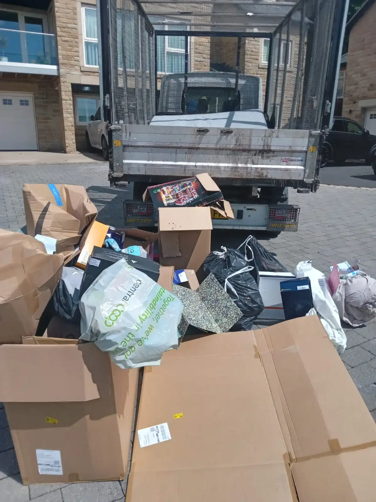 House Clearance in Newton-le-Willows - uniformed team with van