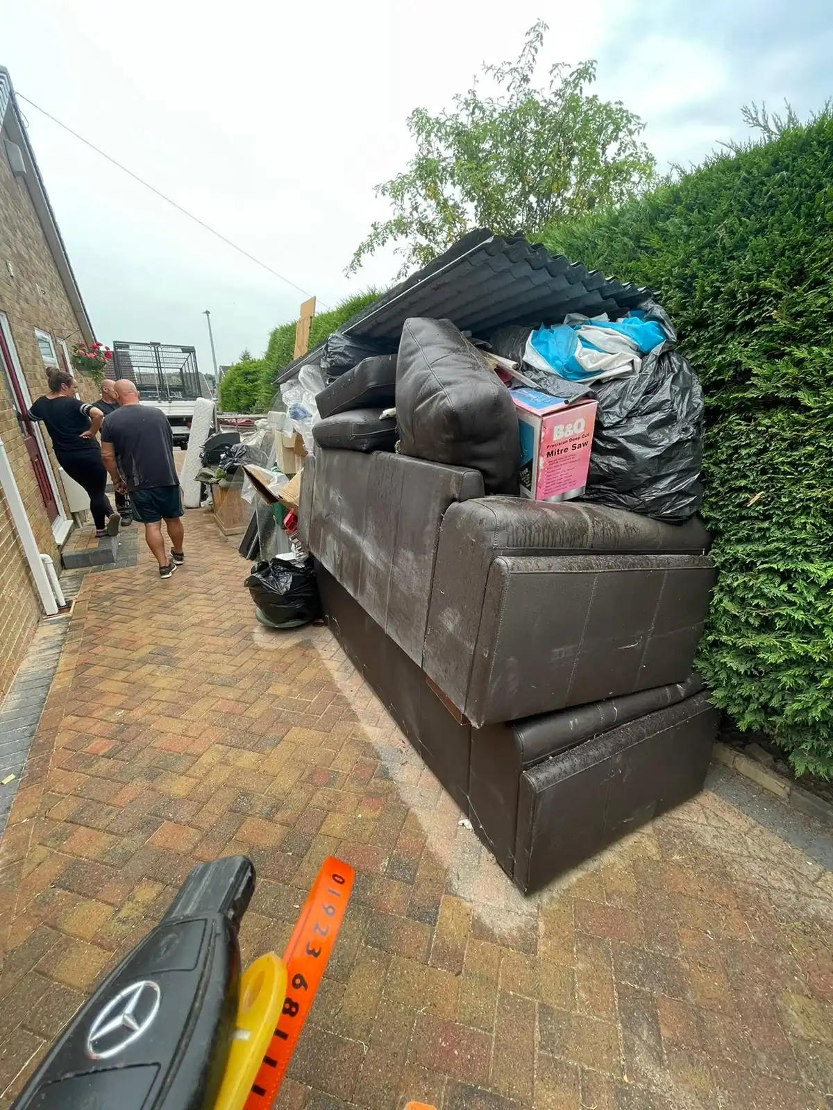 House Clearance in Preston - uniformed team with van
