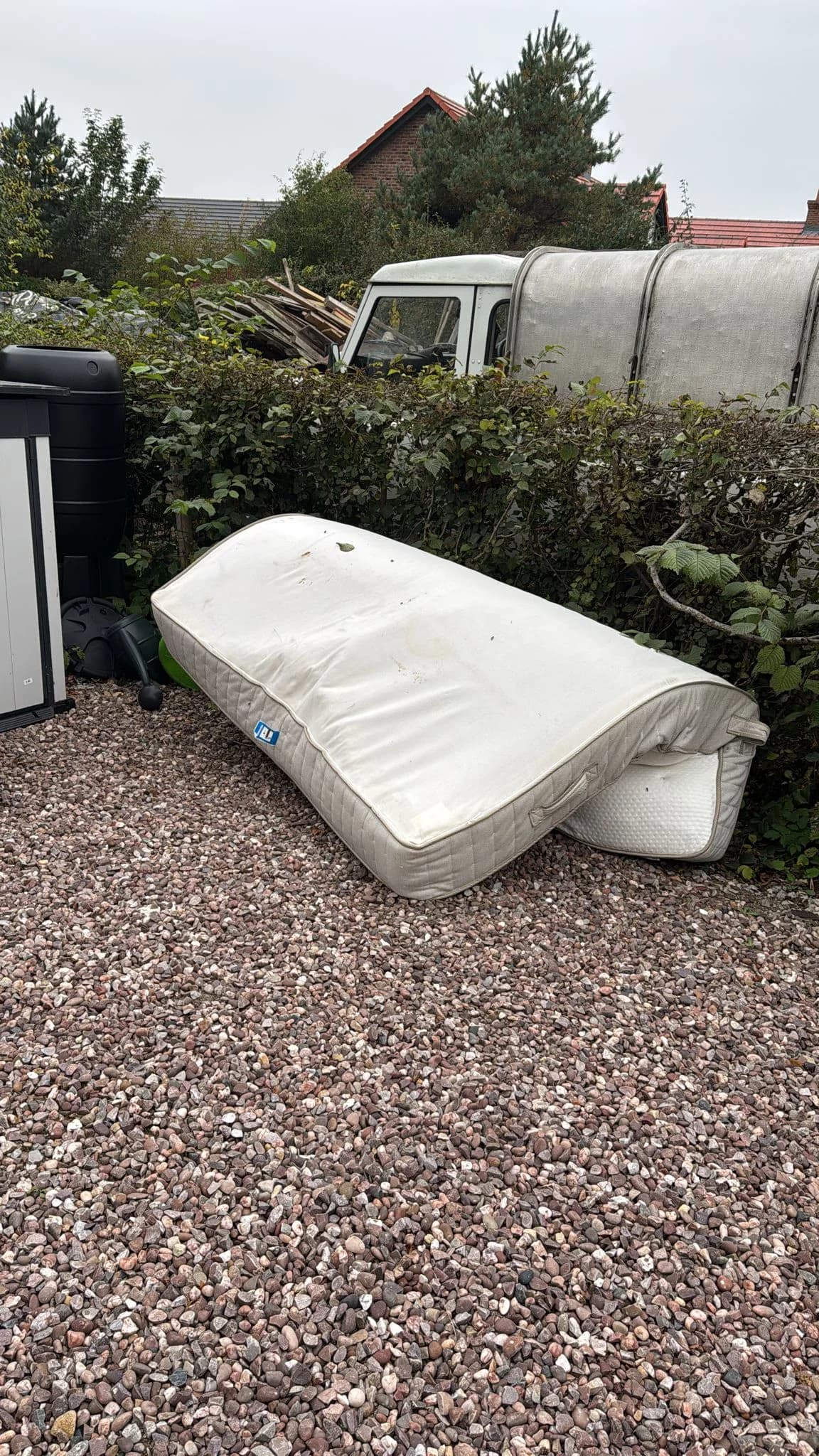 Before Mattress Removal - property clearance in progress