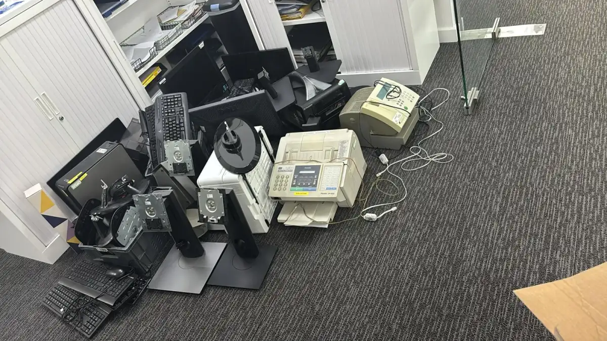 Office Clearance in Cheadle Hulme - uniformed team with van