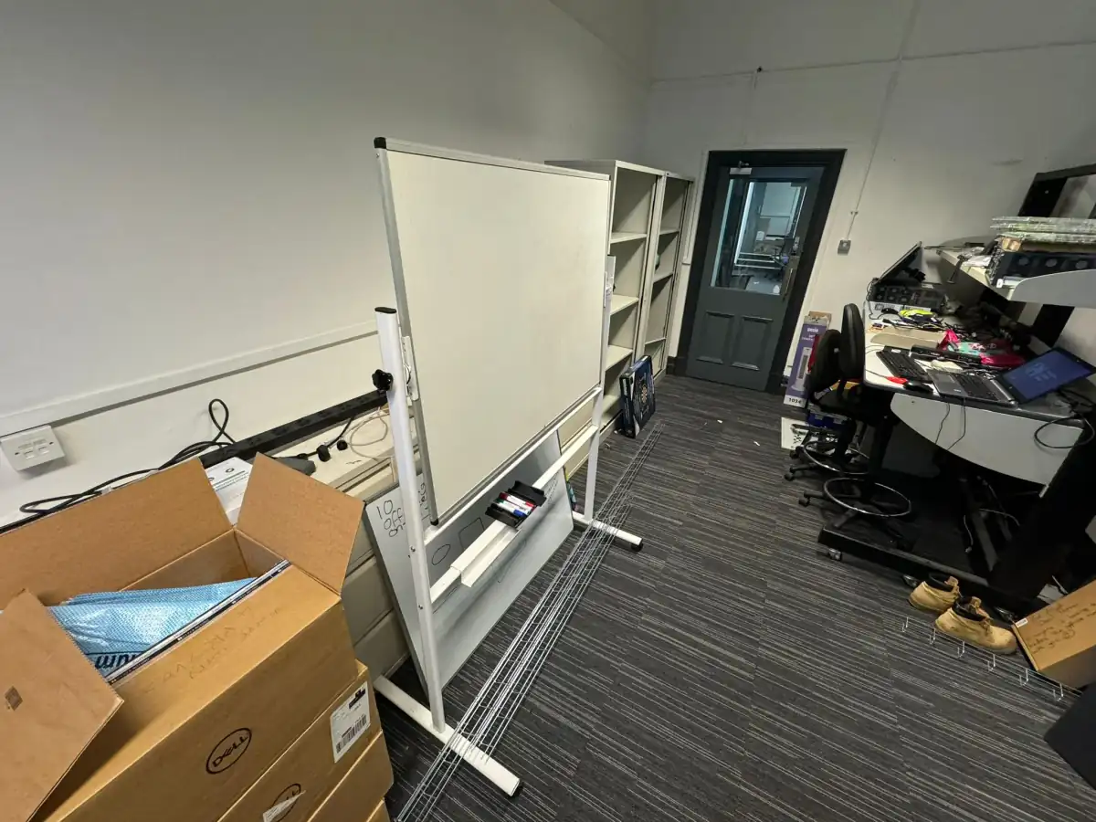 Office Clearance in Saddleworth - uniformed team with van