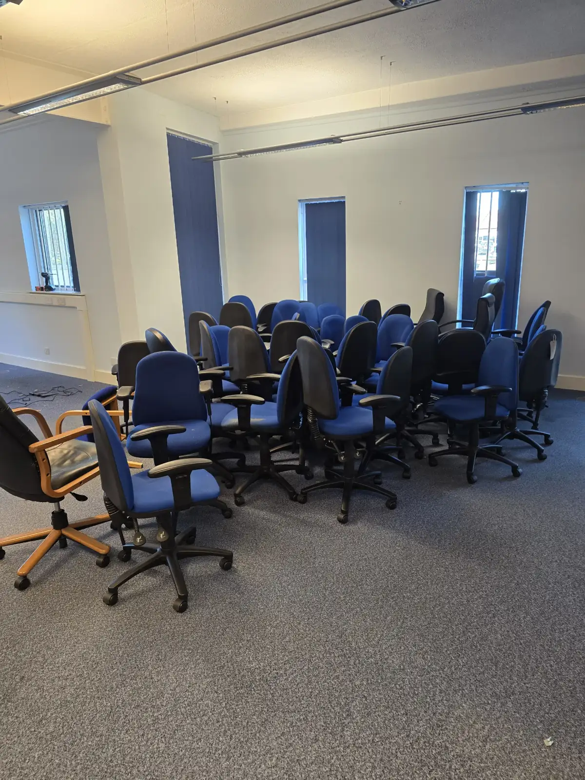 Office Clearance in Hoylake - uniformed team with van