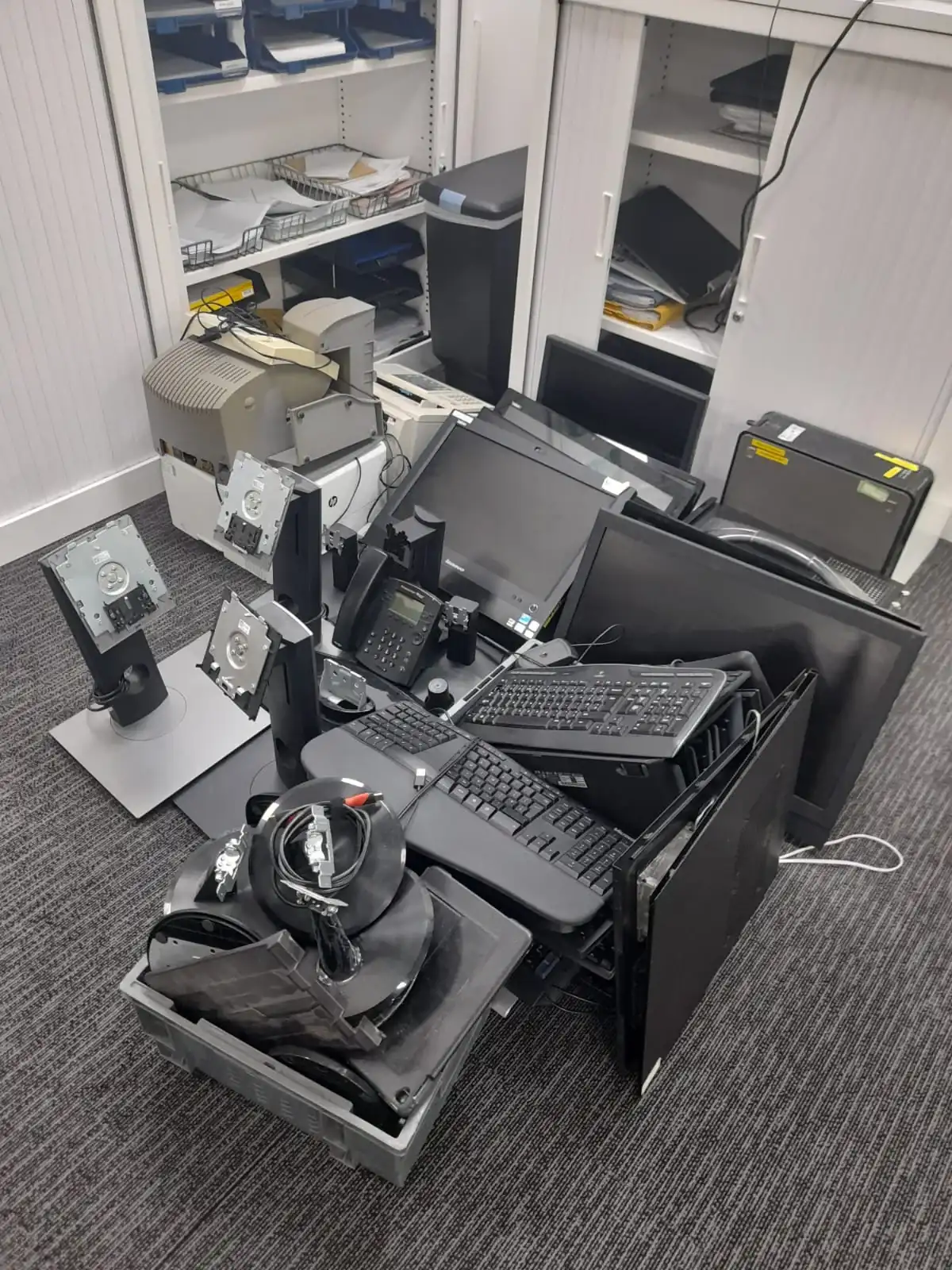 Office Clearance in Hazel Grove - uniformed team with van