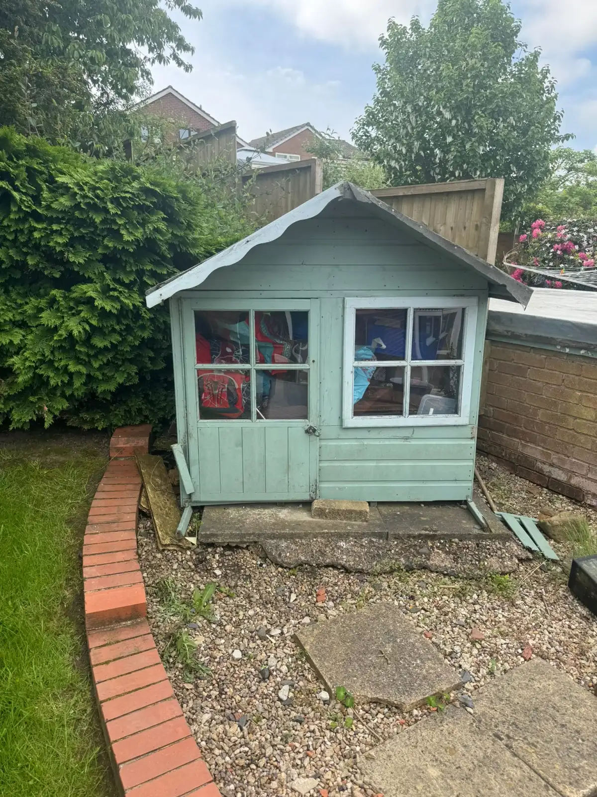 Shed Removal in Newton-le-Willows - uniformed team with van