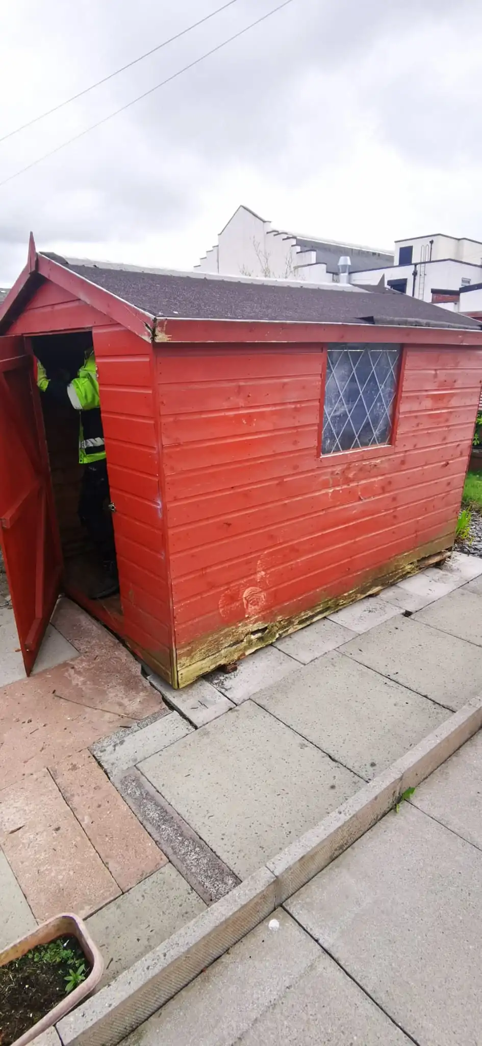 Shed Removal in Cheadle Hulme - uniformed team with van