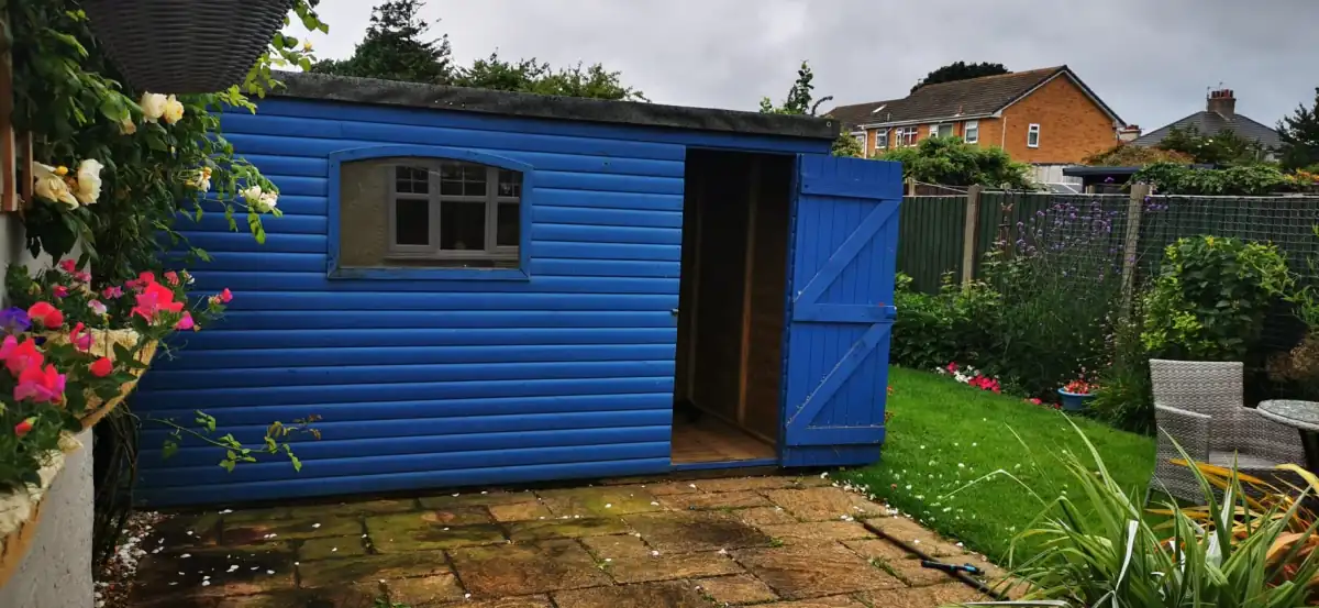 Shed Removal in Wirral - uniformed team with van