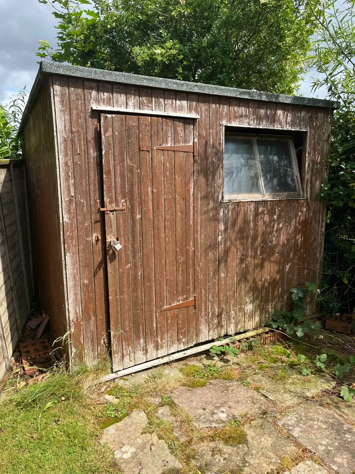 Shed Removal in Oldham - uniformed team with van