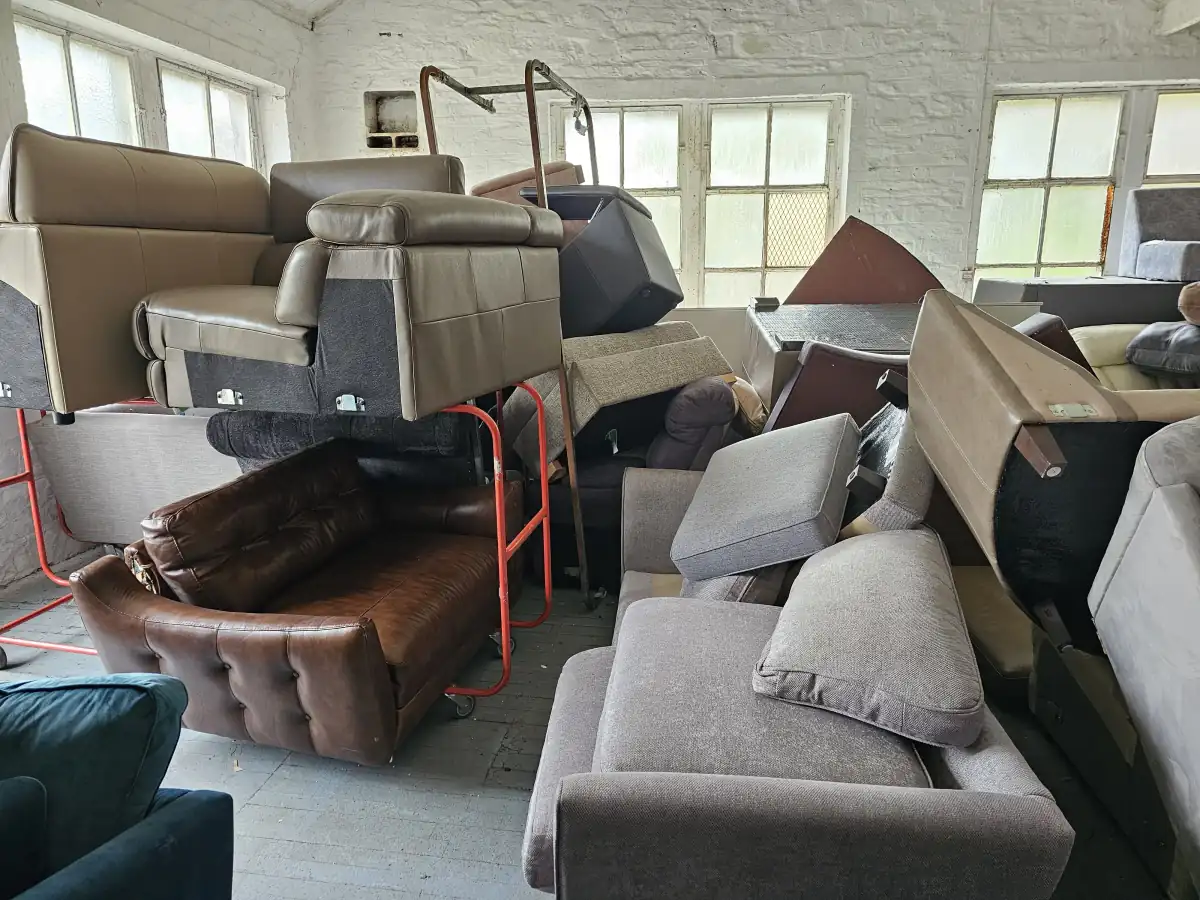 Bulky Waste Collection in Kirklees - uniformed team with van