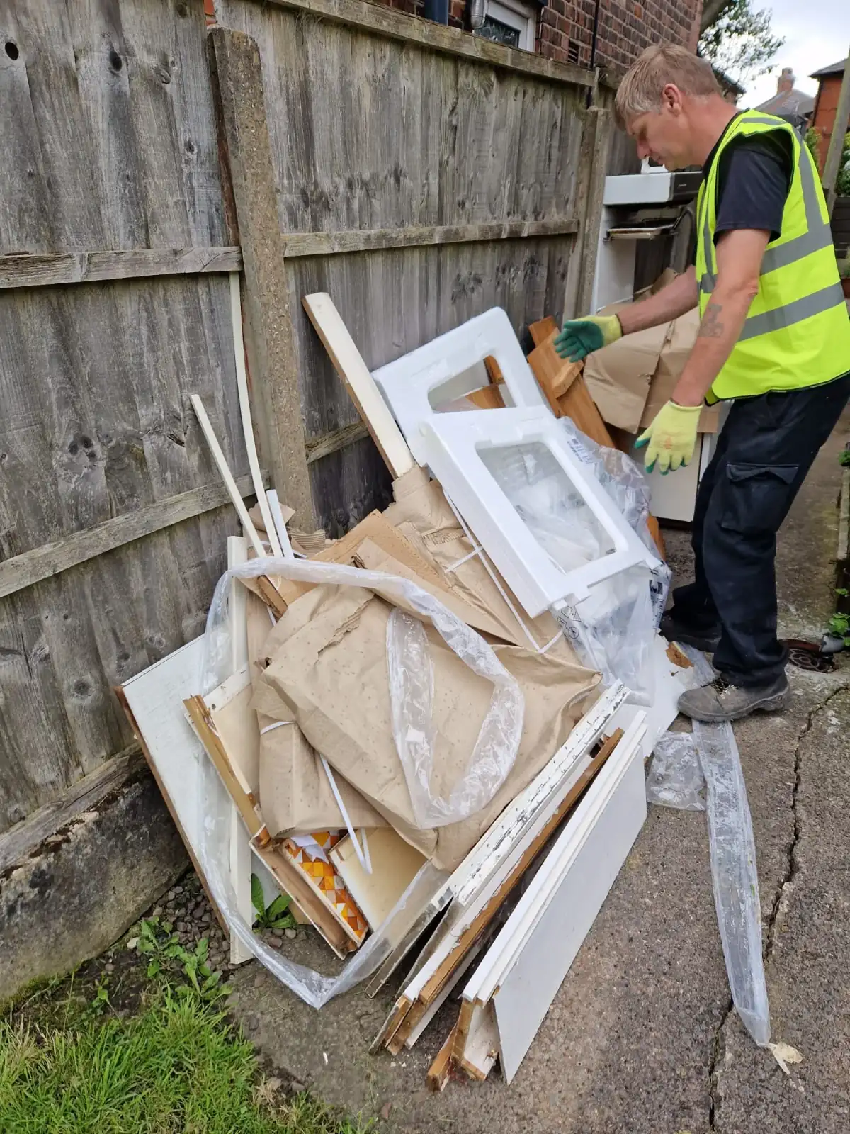 Commercial Waste Removal in Ramsbottom - uniformed team with van