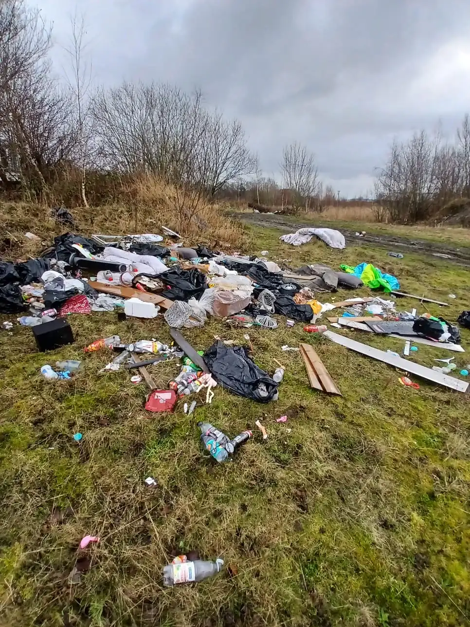 Fly-Tipping Clearance in Pontefract - uniformed team with van