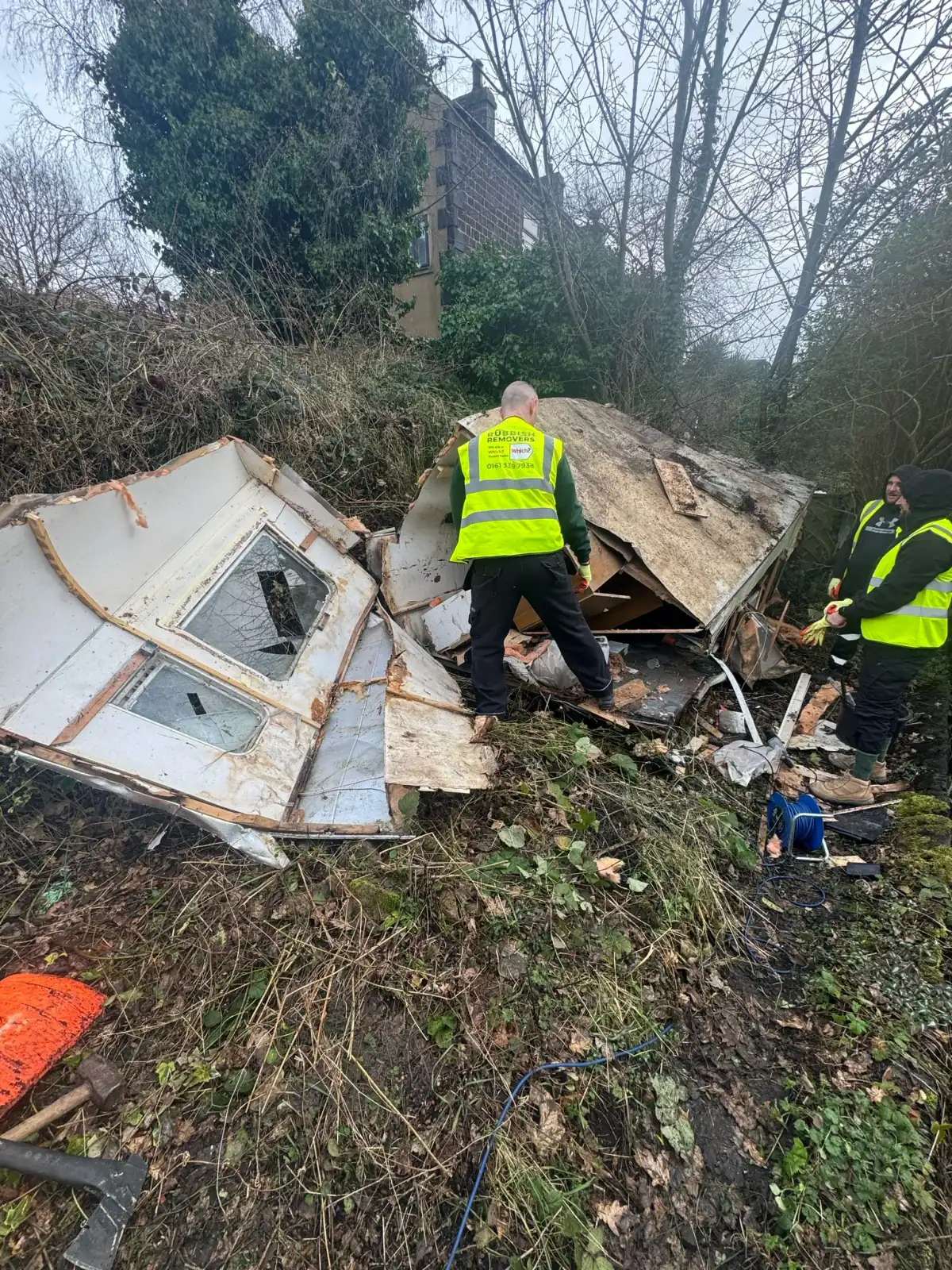 Fly-Tipping Clearance in Morecambe - uniformed team with van