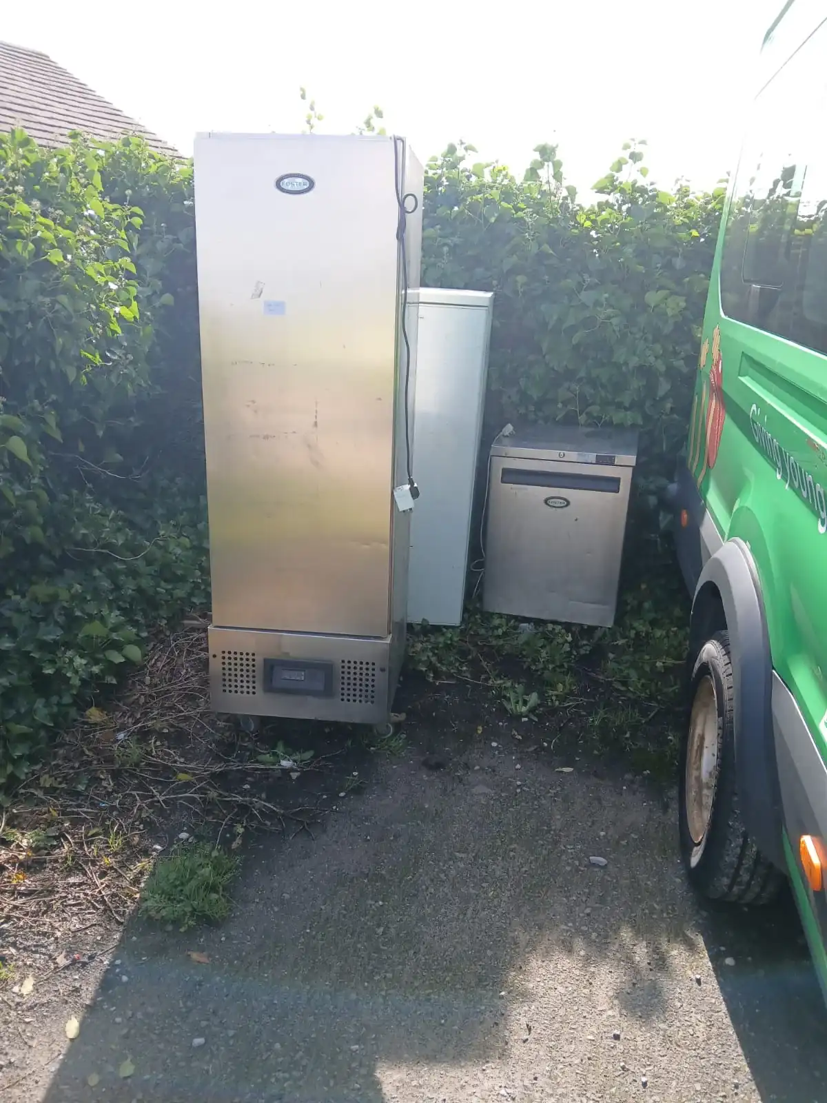 Fridge/Freezer Removal in Alderley Edge - uniformed team with van