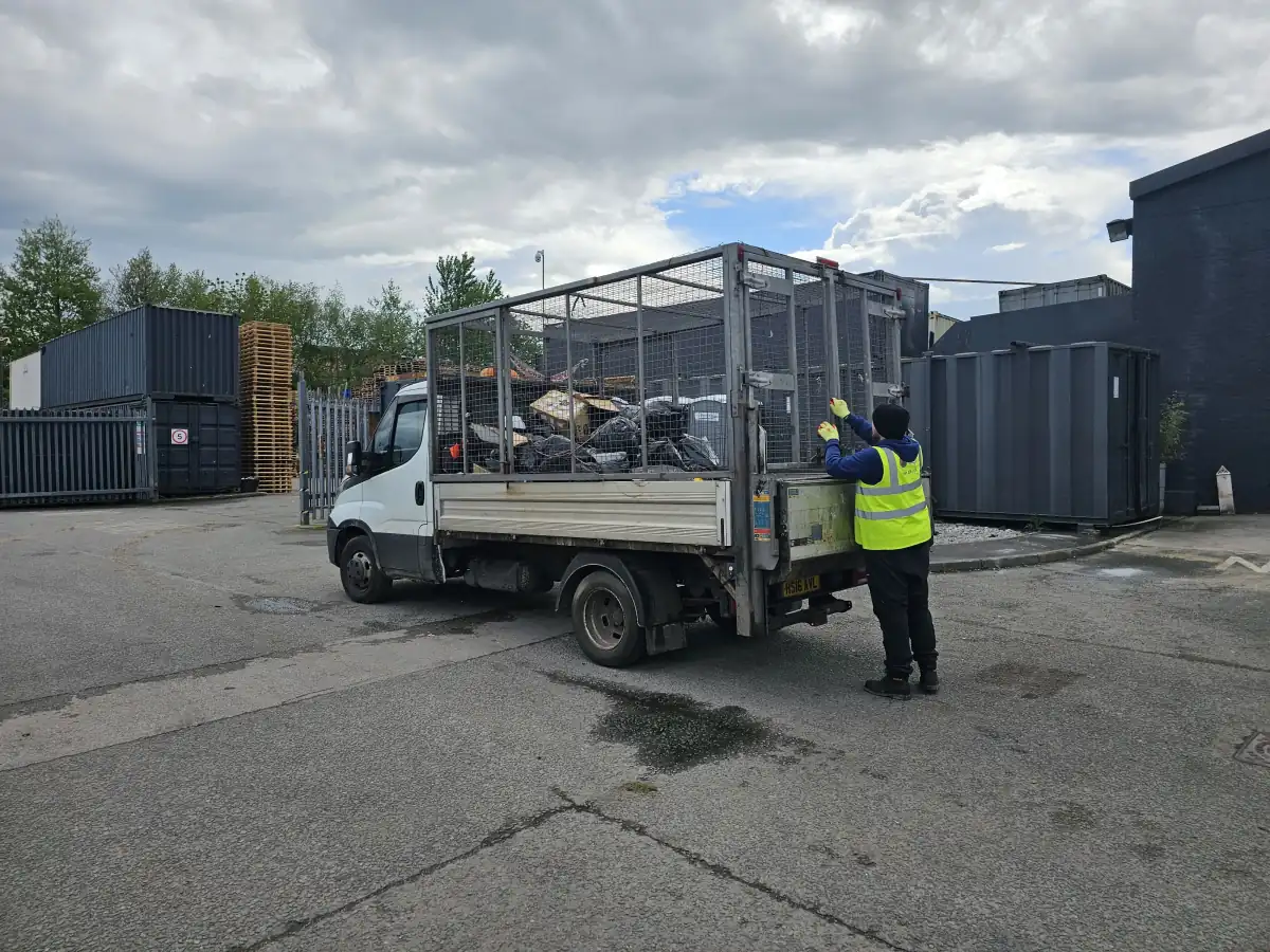 Property Clearance in Ellesmere Port - uniformed team with van