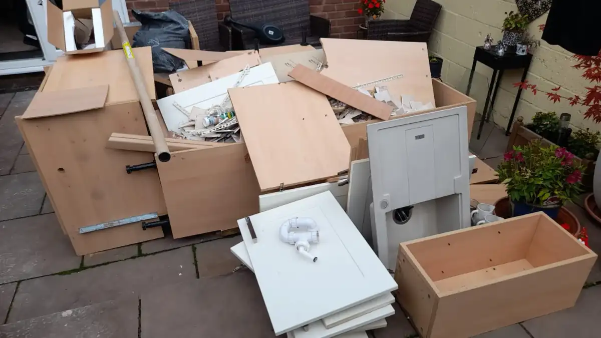 Trade Waste Removal in Haslingden - uniformed team with van