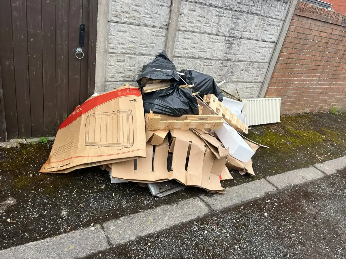 Trade Waste Removal in Cheadle - uniformed team with van