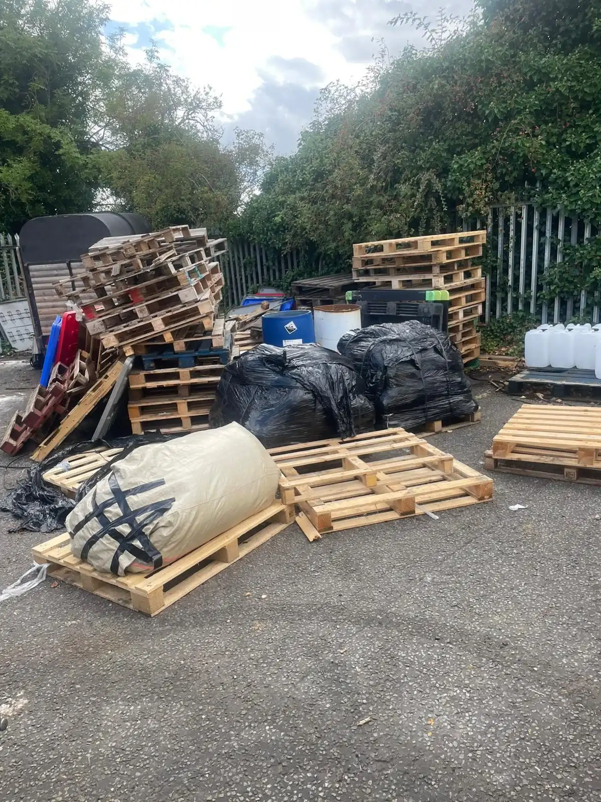 Trade Waste Removal in Oldham - uniformed team with van