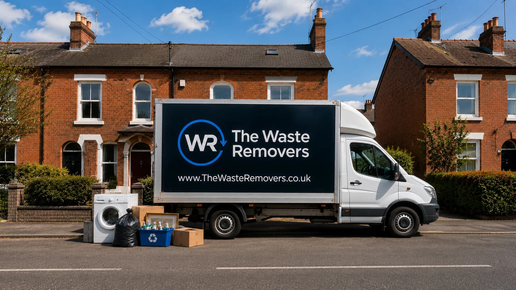 The Waste Removers team loading waste into a van