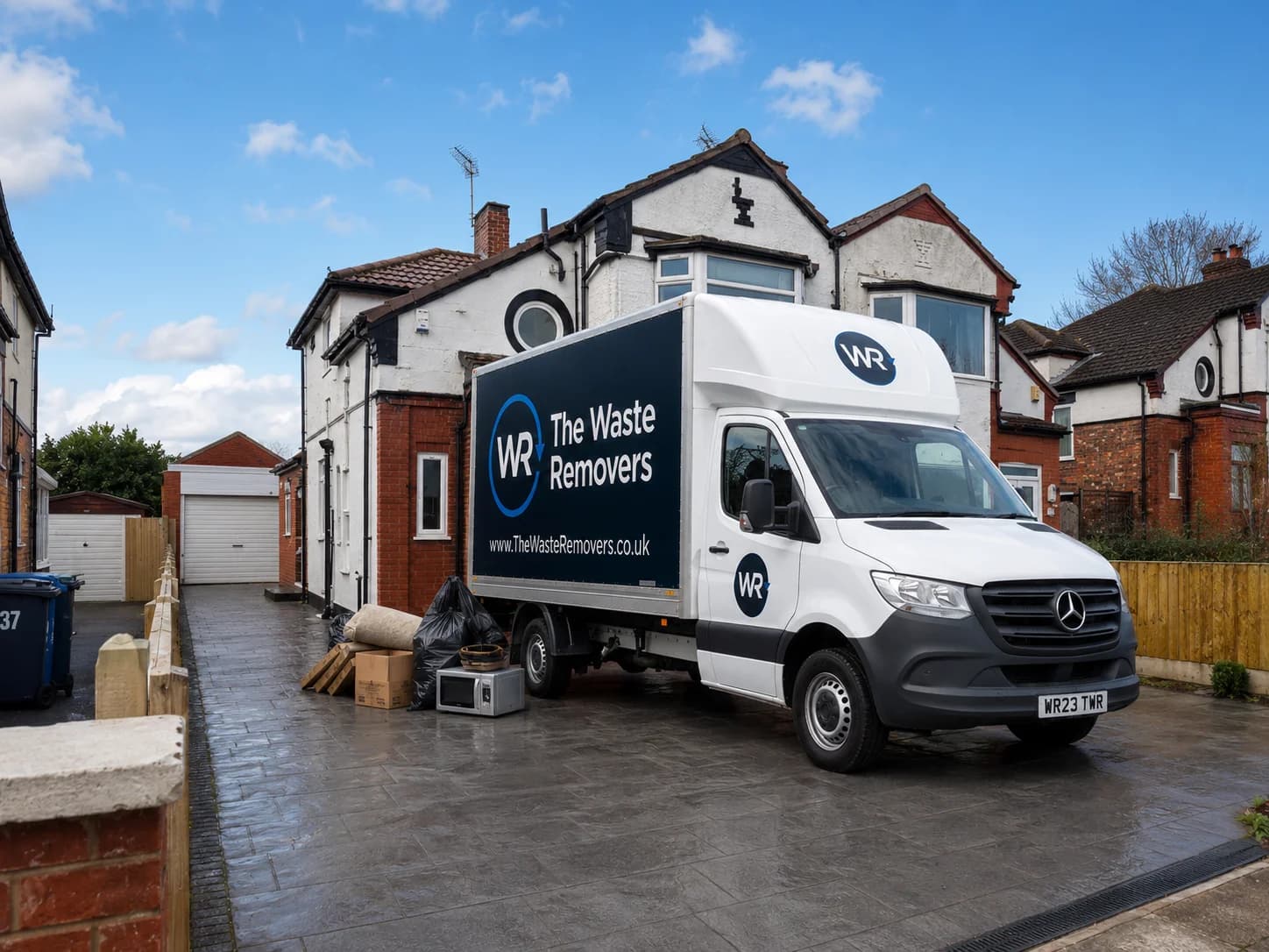 House Clearance in Bury - uniformed team with van