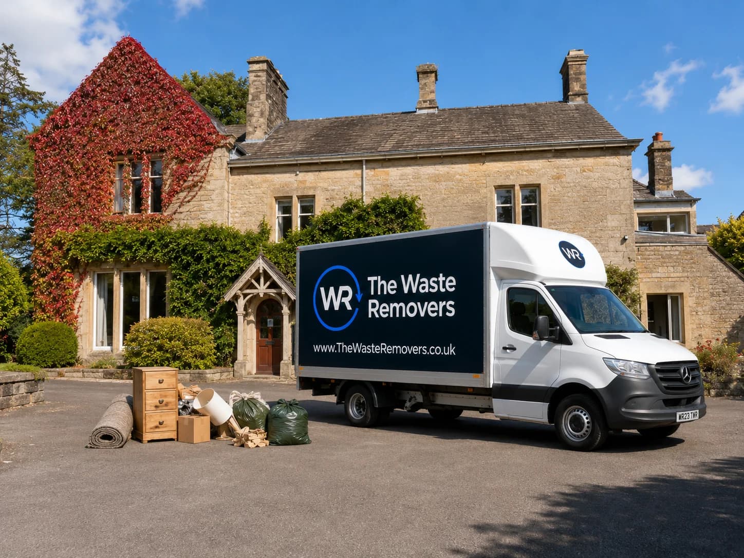 House Clearance in Chorley - uniformed team with van