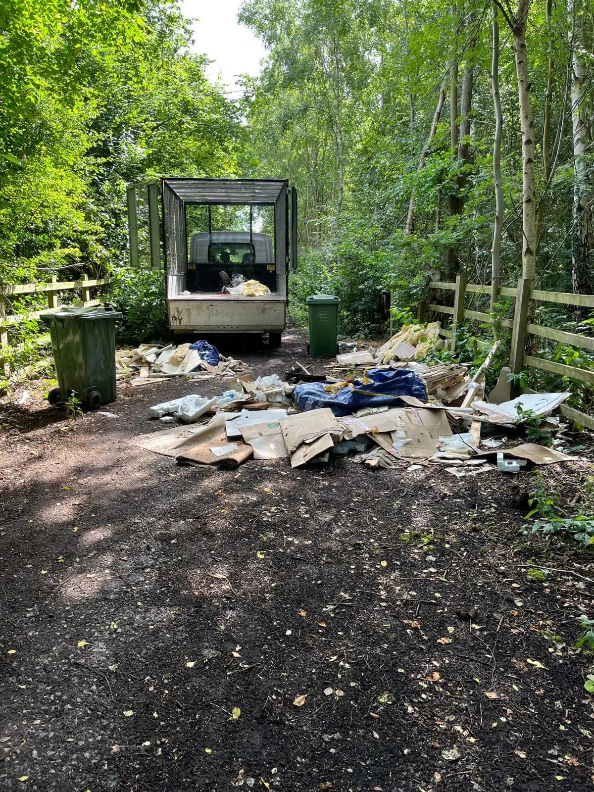 Before Fly-Tipping Clearance - property clearance in progress