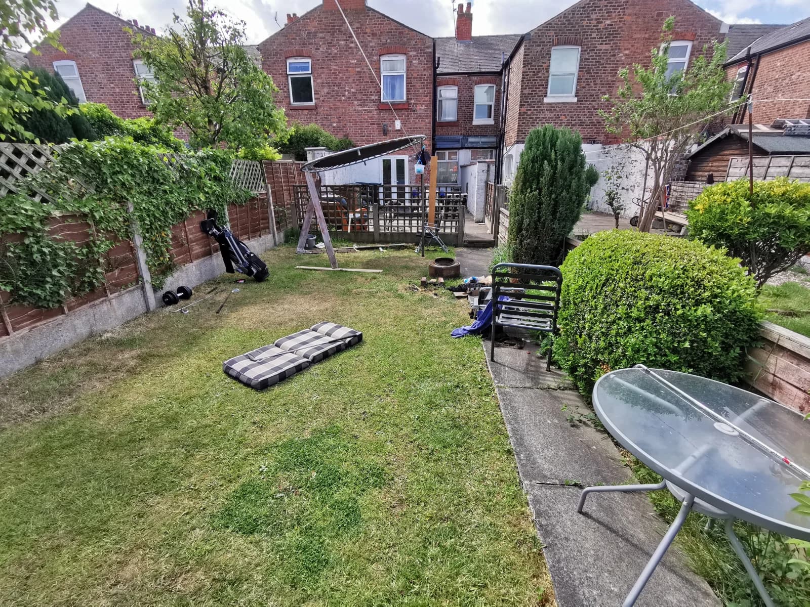 Before Garden Waste Removal in Barnsley - property before clearance