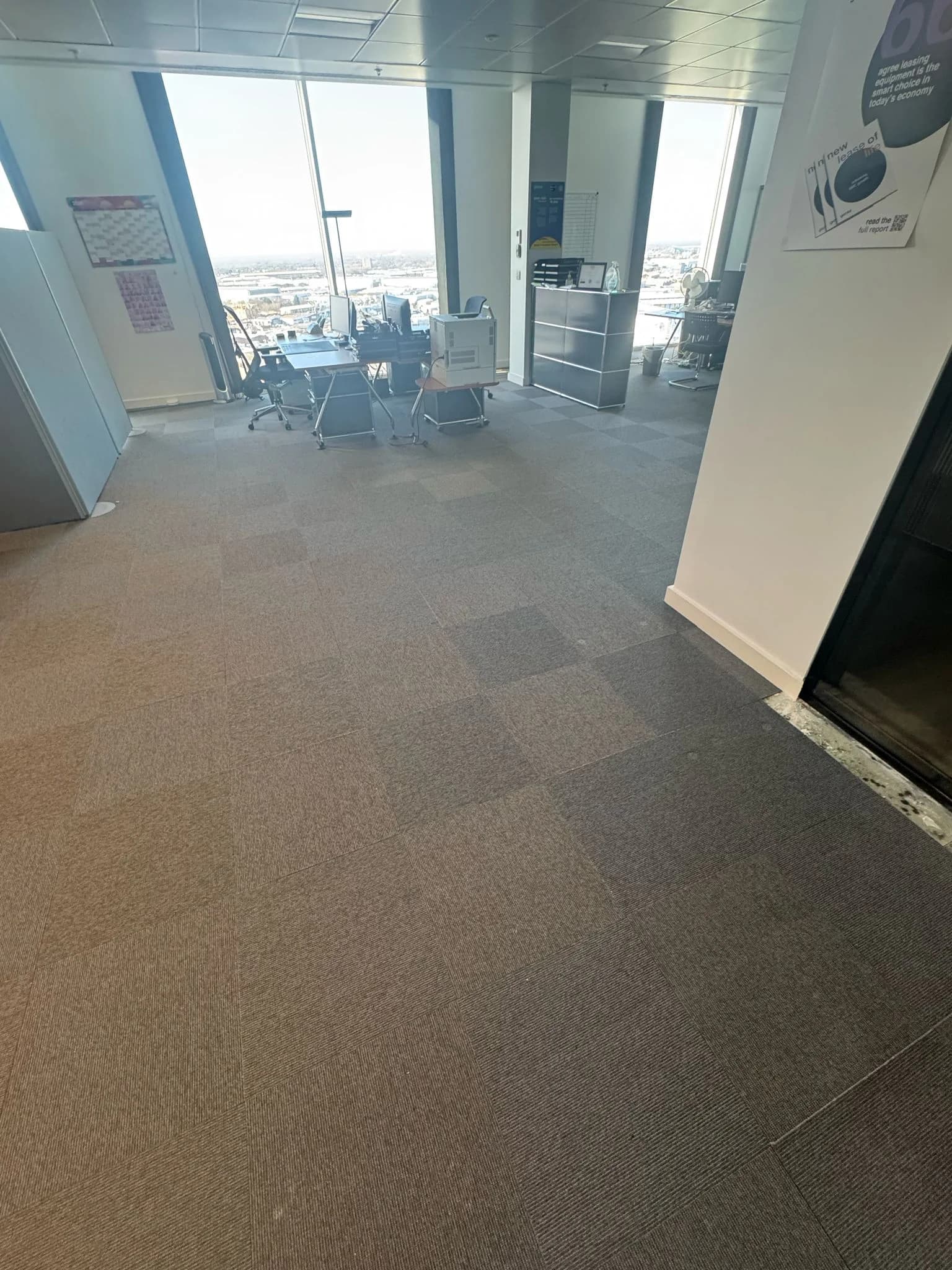 After Office Clearance - completed clearance showing clean space