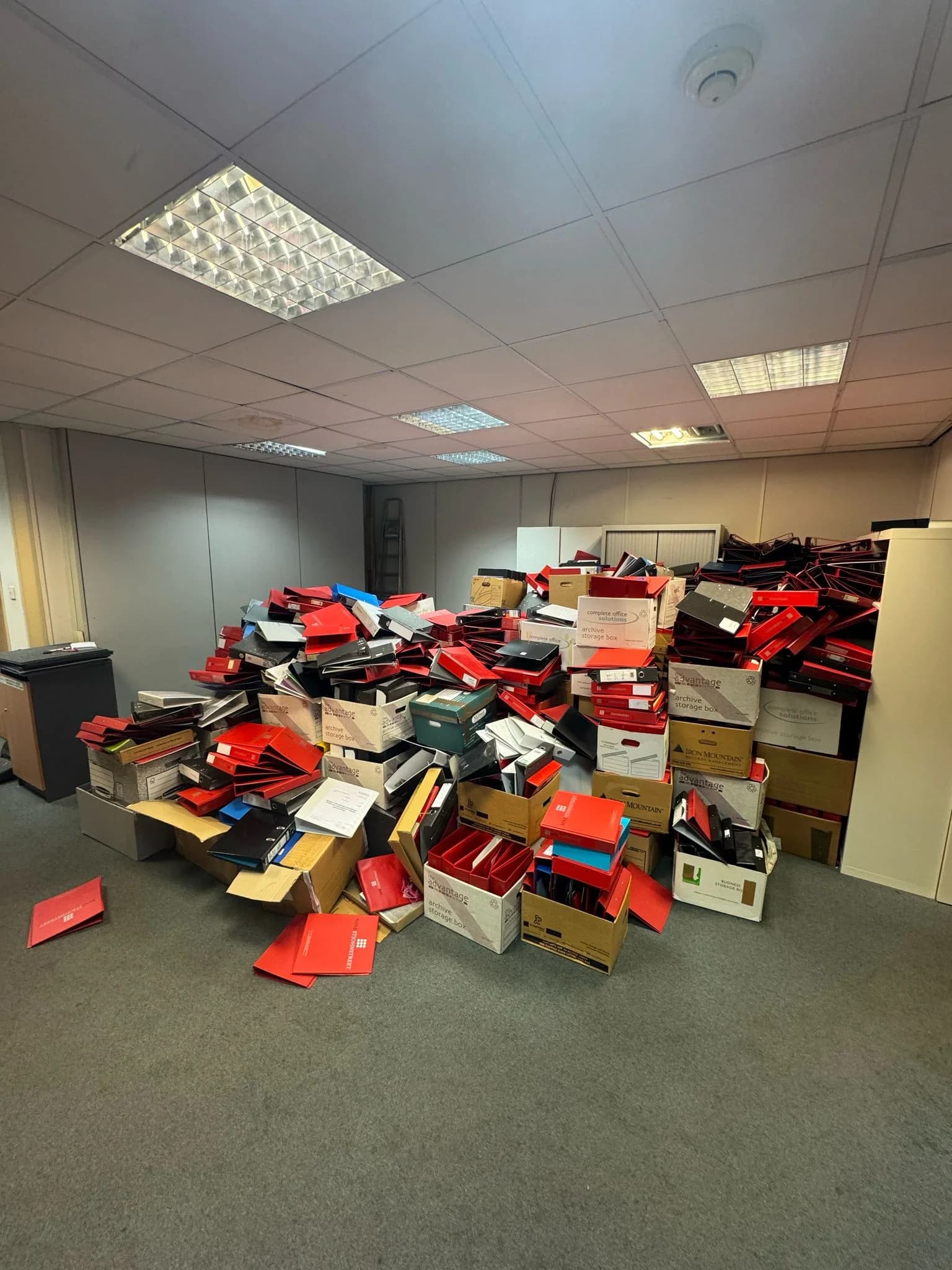 Before Office Clearance - property clearance in progress