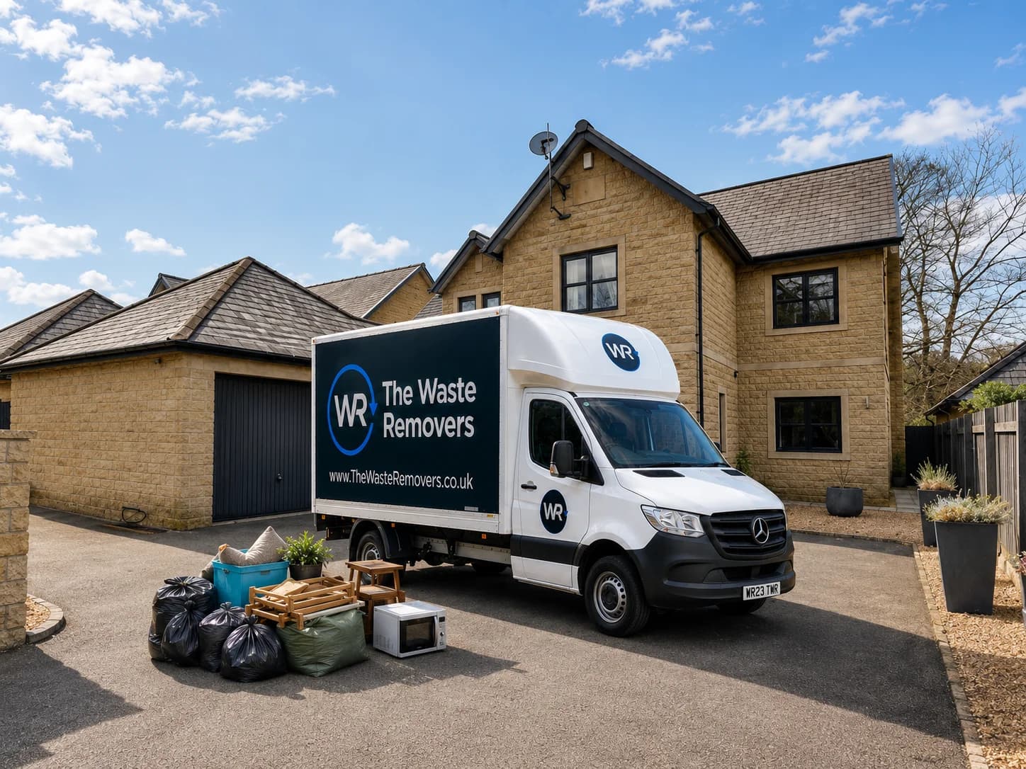House Clearance in Ribble Valley - uniformed team with van