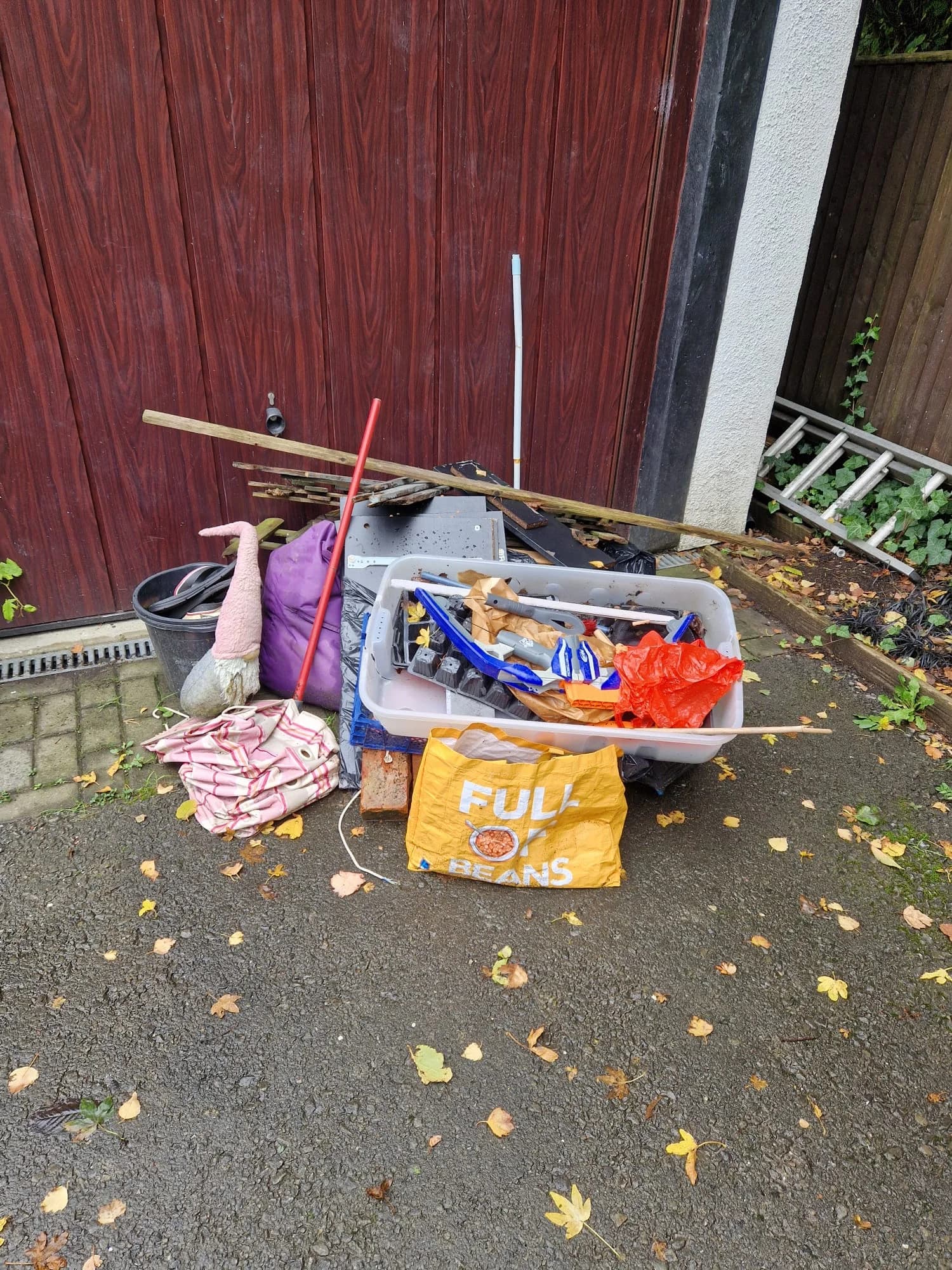 Before Rubbish Removal in Wirral - property before clearance