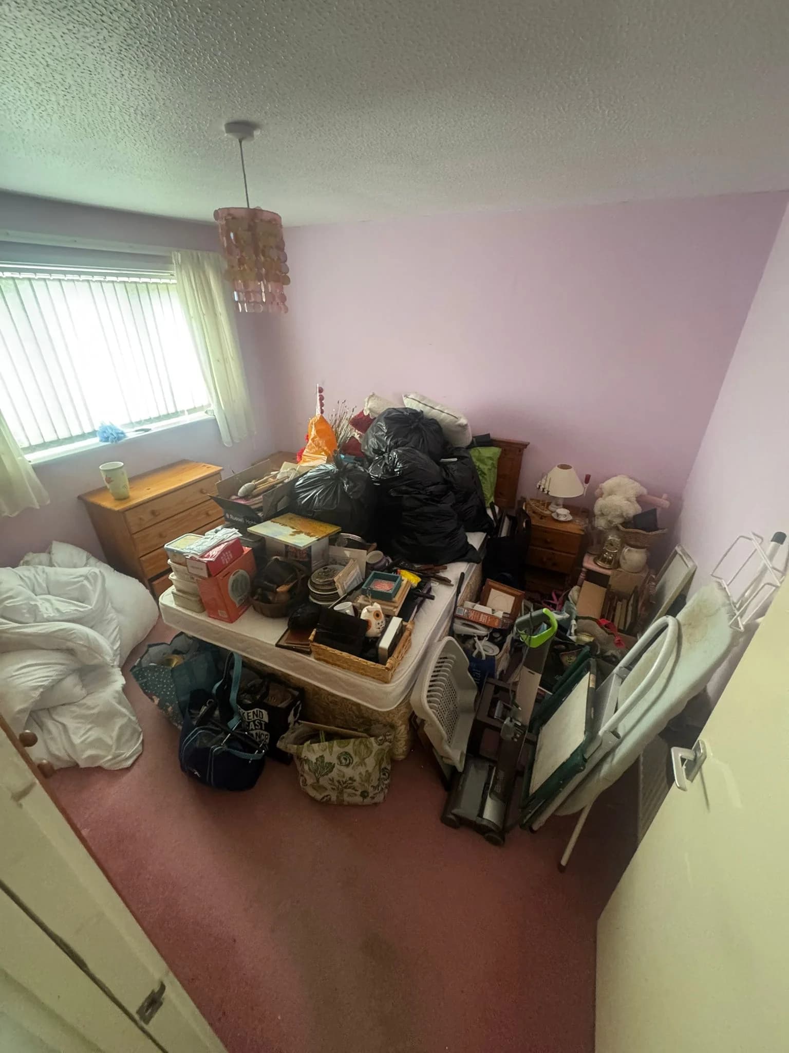 Before Sensitive House Clearance - property clearance in progress