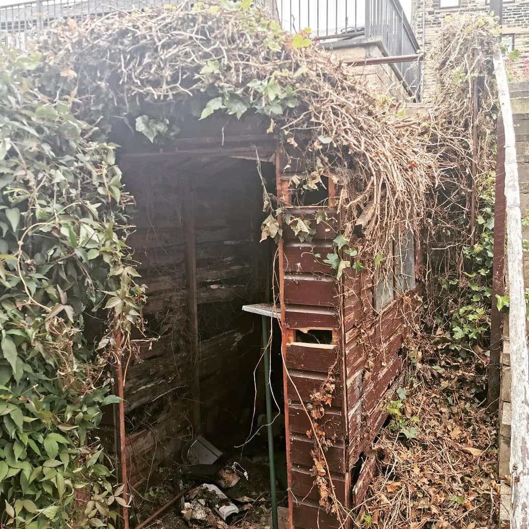 Before Shed Removal in Rochdale - property before clearance