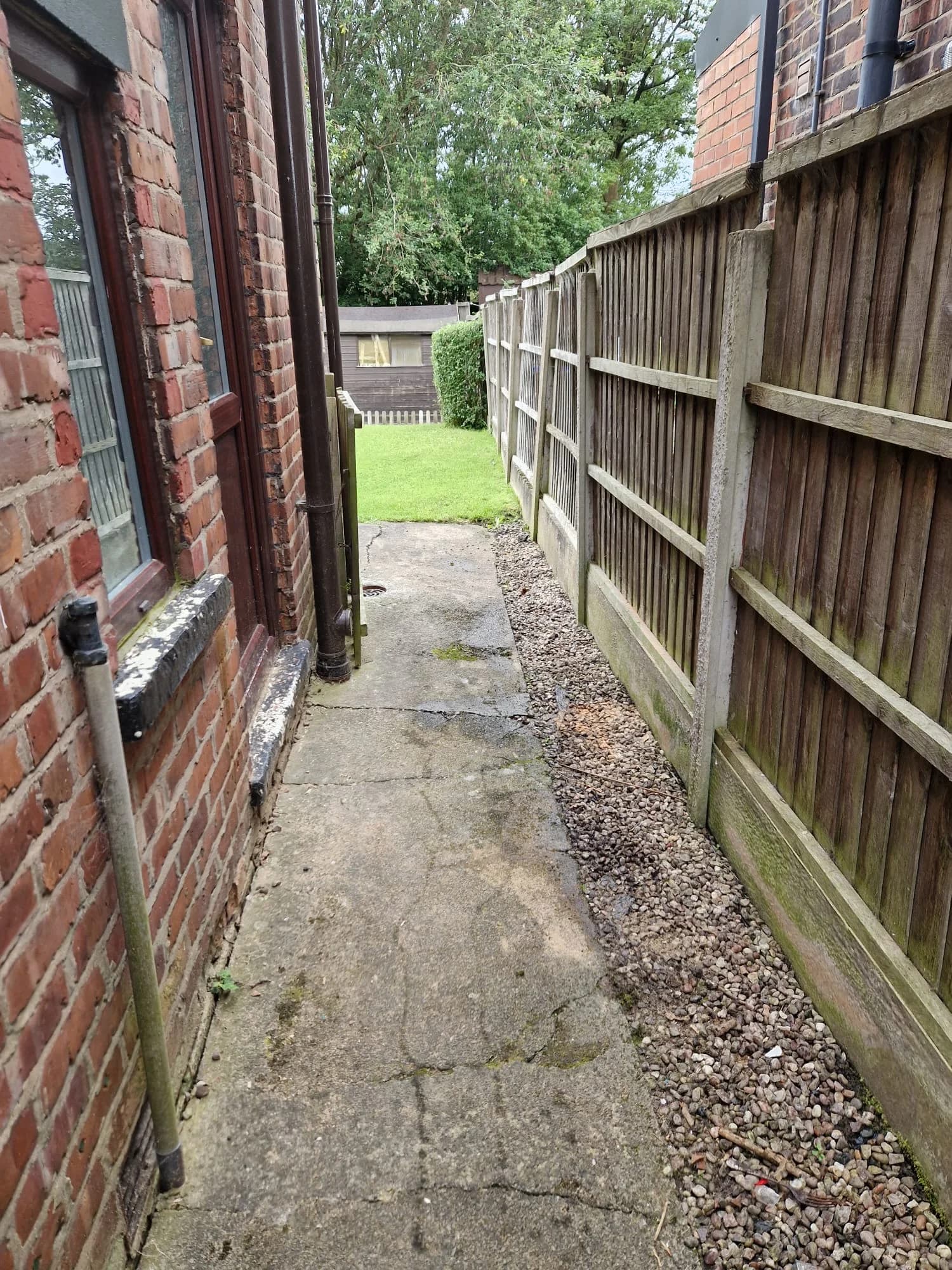 After Trade Waste Removal - completed clearance showing clean space