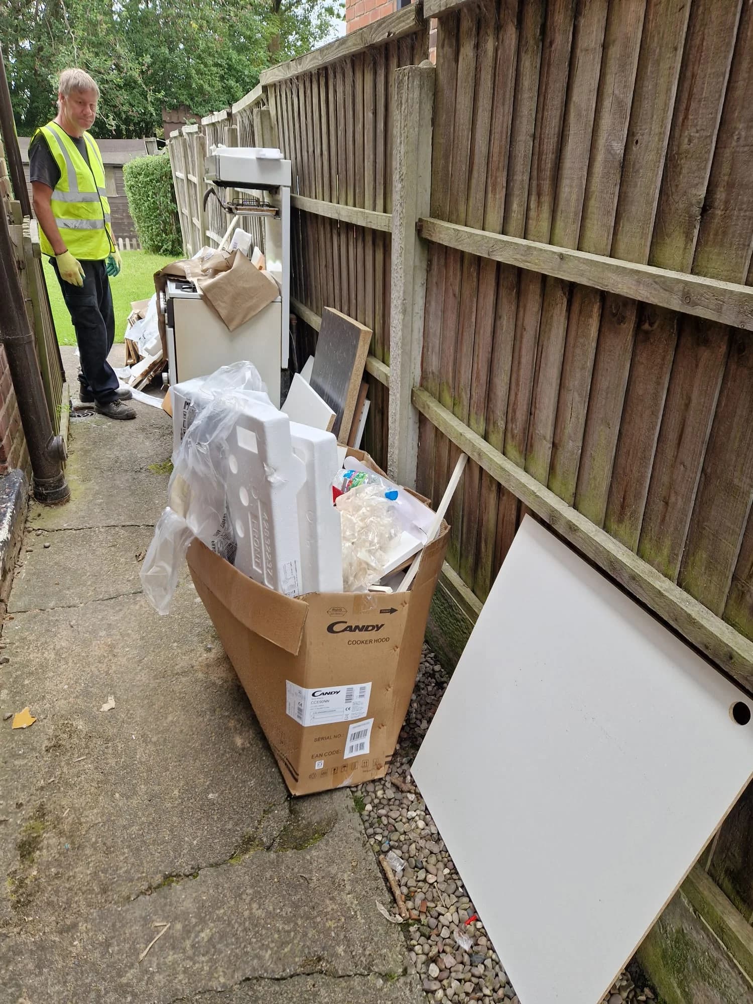 Before Trade Waste Removal in Pendle - property before clearance