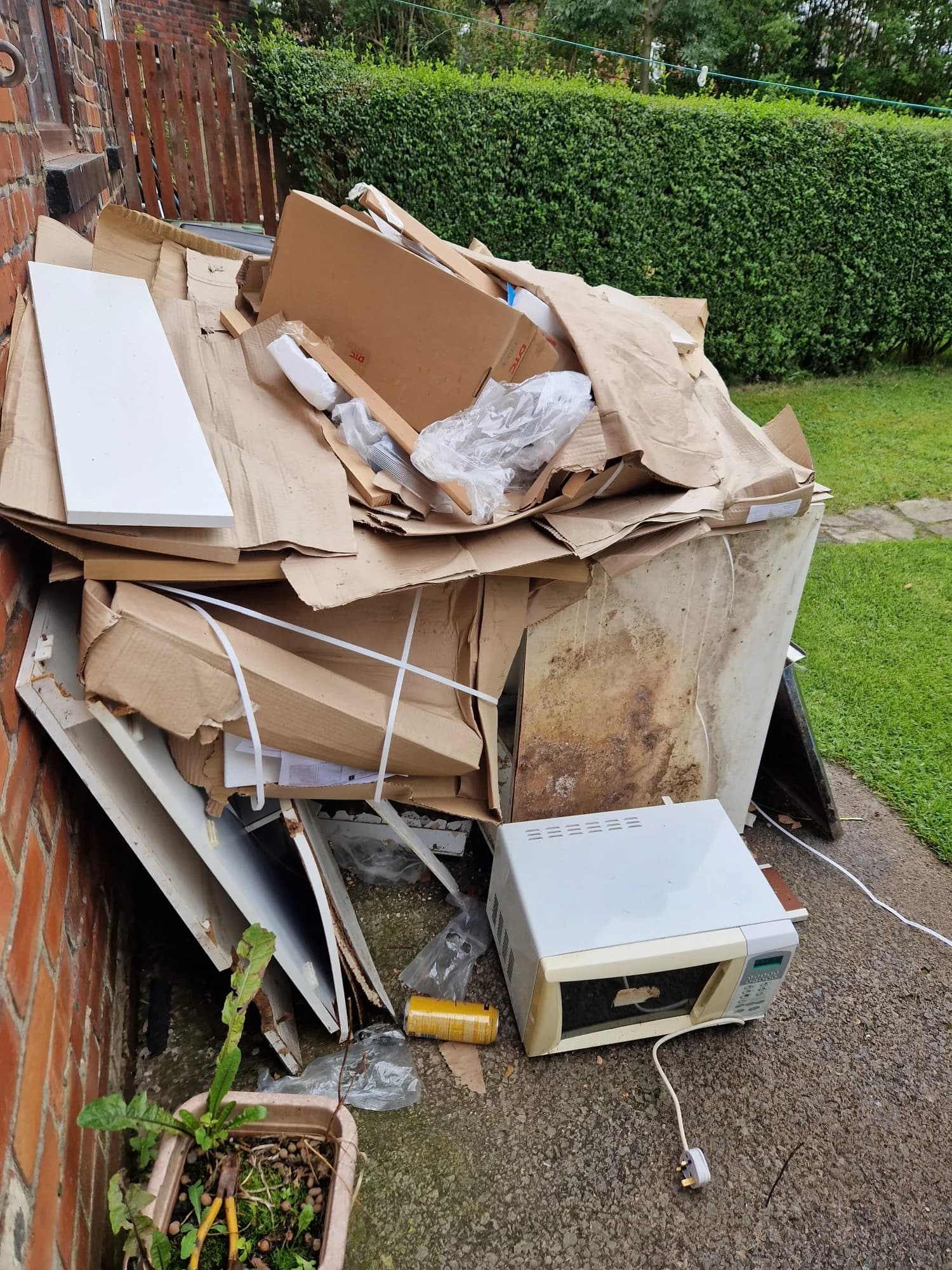 Before Trade Waste Removal - property clearance in progress